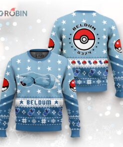 Pokemon Gen 3 Beldum Ugly Christmas Sweater