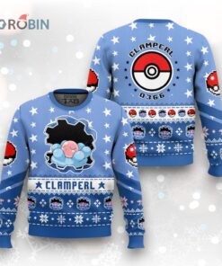 Pokemon Gen 3 Clamperl Ugly Christmas Sweater