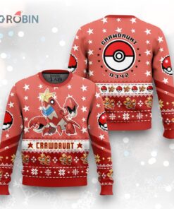 Pokemon Gen 3 Crawdaunt Ugly Christmas Sweater