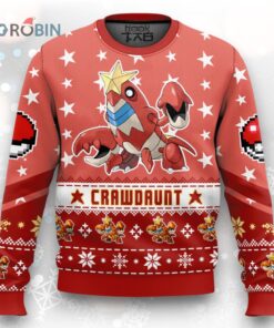 Pokemon Gen 3 Crawdaunt Ugly Christmas Sweater