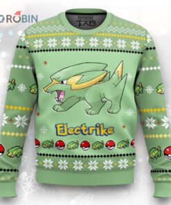 Pokemon Gen 3 Electrike Ugly Christmas Sweater