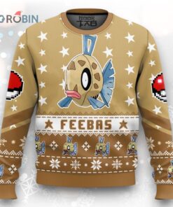 Pokemon Gen 3 Feebas Ugly Christmas Sweater