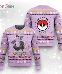 Pokemon Gen 3 Grumpig Ugly Christmas Sweater