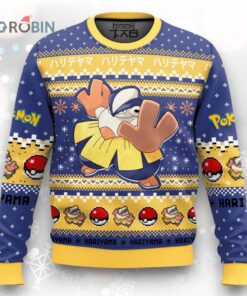 Pokemon Gen 3 Hariyama Ugly Christmas Sweater