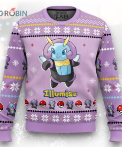 Pokemon Gen 3 Illumise Ugly Christmas Sweater