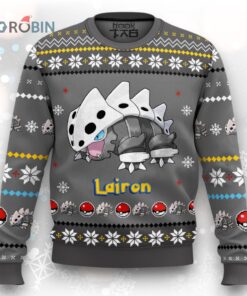 Pokemon Gen 3 Lairon Ugly Christmas Sweater