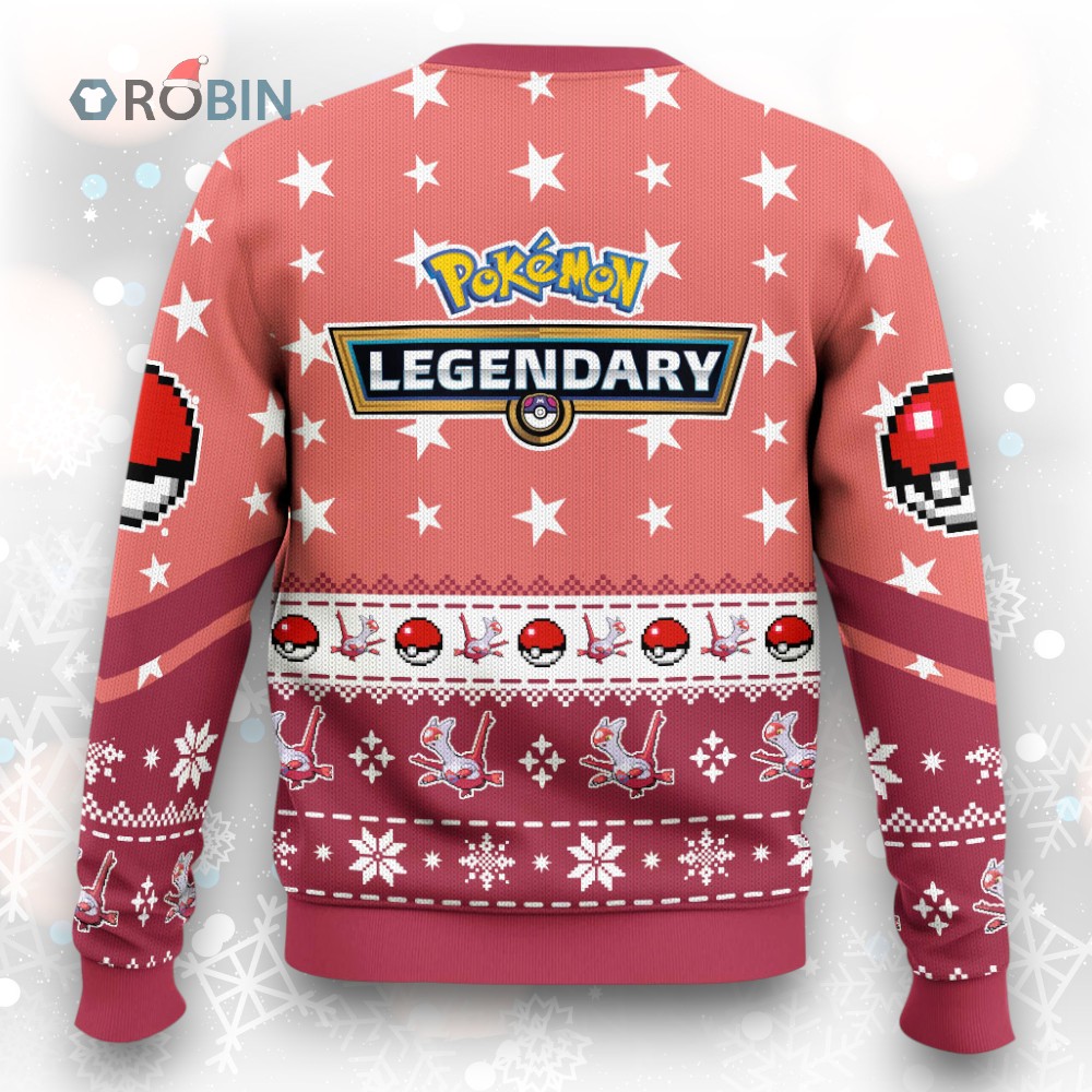 Pokemon Gen 3 Latias Ugly Christmas Sweater Pokemon Gen 3 Latias Ugly Christmas Sweater