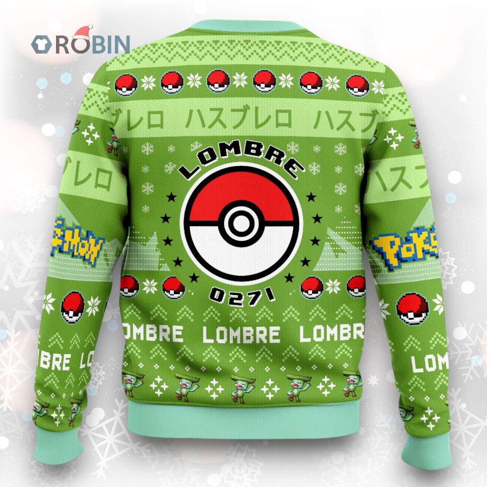 Pokemon Gen 3 Lombre Ugly Christmas Sweater Pokemon Gen 3 Lombre Ugly Christmas Sweater