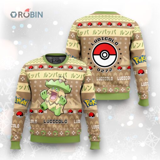 Pokemon Gen 3 Ludicolo Ugly Christmas Sweater
