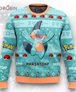 Pokemon Gen 3 Marshtomp Ugly Christmas Sweater