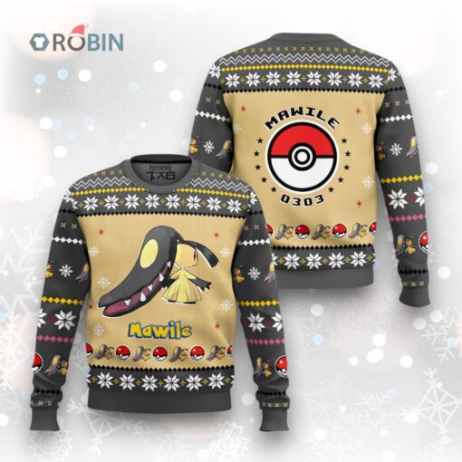 Pokemon Gen 3 Mawile Ugly Christmas Sweater