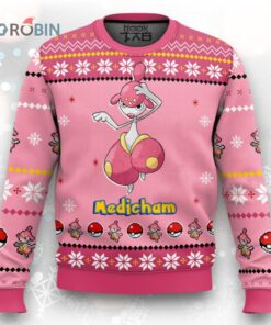 Pokemon Gen 3 Medicham Ugly Christmas Sweater