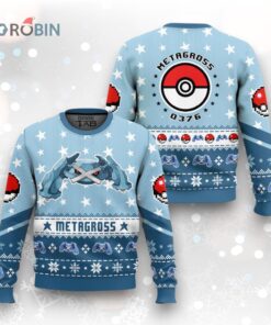 Pokemon Gen 3 Metagross Ugly Christmas Sweater