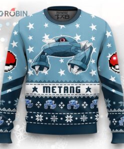 Pokemon Gen 3 Metang Ugly Christmas Sweater
