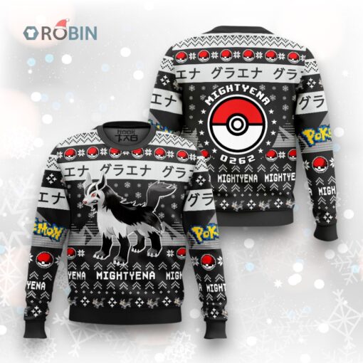 Pokemon Gen 3 Mightyena Ugly Christmas Sweater