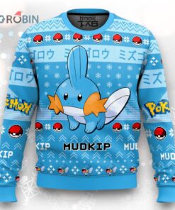 Pokemon Gen 3 Mudkip Ugly Christmas Sweater