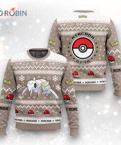 Pokemon Gen 3 Nincada Ugly Christmas Sweater
