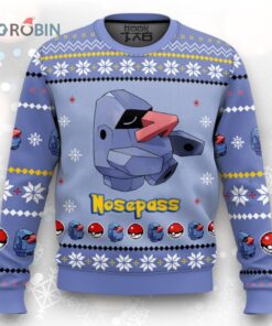 Pokemon Gen 3 Nosepass Ugly Christmas Sweater