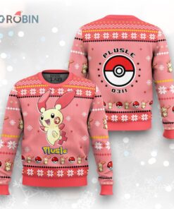 Pokemon Gen 3 Plusle Ugly Christmas Sweater