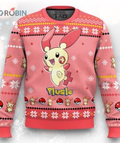 Pokemon Gen 3 Plusle Ugly Christmas Sweater