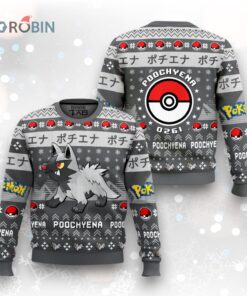 Pokemon Gen 3 Poochyena Ugly Christmas Sweater
