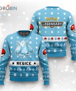 Pokemon Gen 3 Regice Ugly Christmas Sweater
