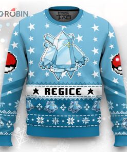 Pokemon Gen 3 Regice Ugly Christmas Sweater