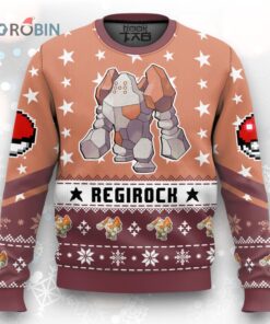 Pokemon Gen 3 Regirock Ugly Christmas Sweater