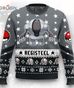 Pokemon Gen 3 Registeel Ugly Christmas Sweater