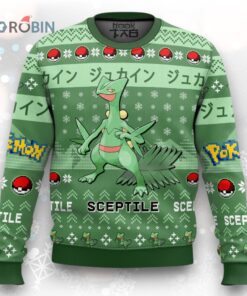 Pokemon Gen 3 Sceptile Ugly Christmas Sweater