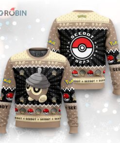 Pokemon Gen 3 Seedot Ugly Christmas Sweater