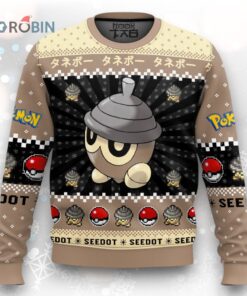 Pokemon Gen 3 Seedot Ugly Christmas Sweater
