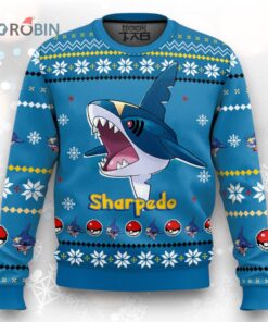 Pokemon Gen 3 Sharpedo Ugly Christmas Sweater