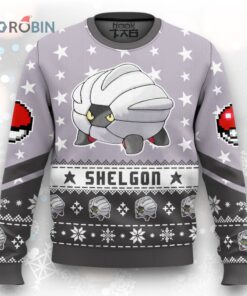 Pokemon Gen 3 Shelgon Ugly Christmas Sweater
