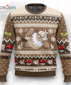 Pokemon Gen 3 Slaking Ugly Christmas Sweater