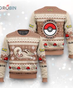 Pokemon Gen 3 Slakoth Ugly Christmas Sweater