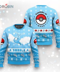 Pokemon Gen 3 Swablu Ugly Christmas Sweater
