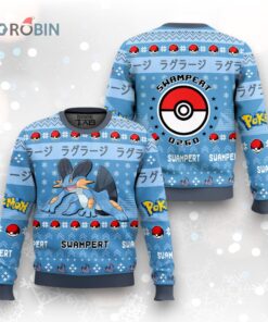Pokemon Gen 3 Swampert Ugly Christmas Sweater