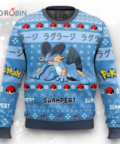 Pokemon Gen 3 Swampert Ugly Christmas Sweater