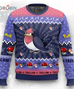 Pokemon Gen 3 Taillow Ugly Christmas Sweater