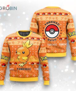 Pokemon Gen 3 Torchic Ugly Christmas Sweater