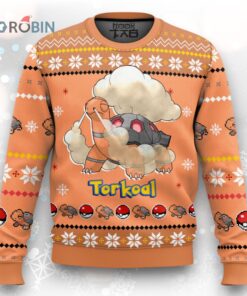Pokemon Gen 3 Torkoal Ugly Christmas Sweater