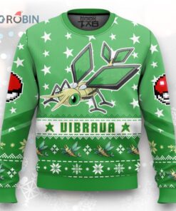 Pokemon Gen 3 Vibrava Ugly Christmas Sweater