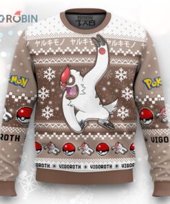 Pokemon Gen 3 Vigoroth Ugly Christmas Sweater