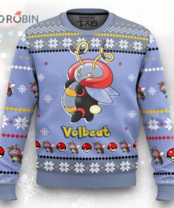 Pokemon Gen 3 Volbeat Ugly Christmas Sweater