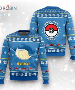 Pokemon Gen 3 Wailmer Ugly Christmas Sweater