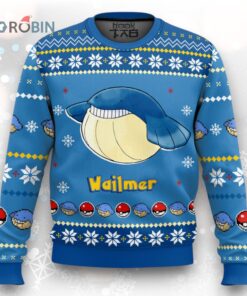 Pokemon Gen 3 Wailmer Ugly Christmas Sweater
