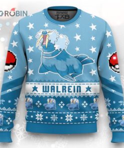 Pokemon Gen 3 Walrein Ugly Christmas Sweater