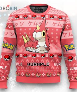 Pokemon Gen 3 Wurmple Ugly Christmas Sweater Pokemon Gen 3 Wurmple Ugly Christmas Sweater