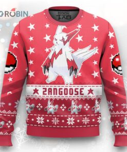 Pokemon Gen 3 Zangoose Ugly Christmas Sweater